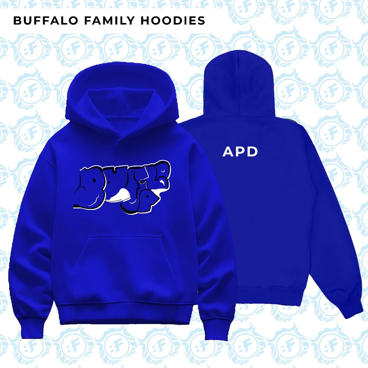 Buffalo hoodie (Blue)